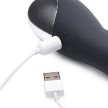 Load image into Gallery viewer, Shegasm 5 Star 7X Suction Come-Hither Silicone Rabbit - Black