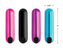 Load image into Gallery viewer, 10X Rechargeable Vibrating Metallic Bullet - Pink