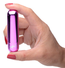 Load image into Gallery viewer, 10X Rechargeable Vibrating Metallic Bullet - Purple