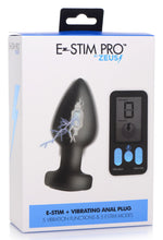 Load image into Gallery viewer, E-Stim Pro Silicone Vibrating Anal Plug with Remote Control