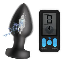Load image into Gallery viewer, E-Stim Pro Silicone Vibrating Anal Plug with Remote Control
