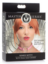 Load image into Gallery viewer, Kinky Kitty Ring Slim Choker - Pink