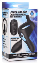 Load image into Gallery viewer, Power Taint 7X Silicone Cock and Ball Ring with Remote