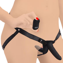 Load image into Gallery viewer, 28X Power Pegger Beginner Vibrating Double Dildo with Harness and Remote