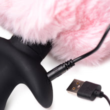 Load image into Gallery viewer, Remote Control Wagging Bunny Tail Anal Plug