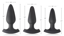 Load image into Gallery viewer, 28X Laser Heart Silicone Anal Plug with Remote – Medium
