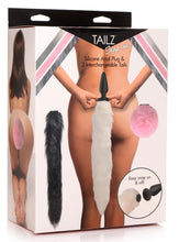 Load image into Gallery viewer, Silicone Anal Plug with 3 Interchangeable Tails