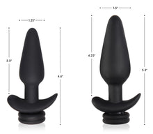 Load image into Gallery viewer, Interchangeable 10X Vibrating Silicone Anal Plug with Remote - Small