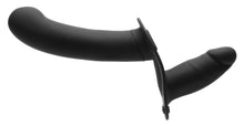 Load image into Gallery viewer, 28X Double Diva 1.5 Inch Double Dildo with Harness and Remote Control - Black