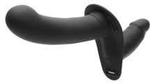 Load image into Gallery viewer, 28X Double Diva 1.5 Inch Double Dildo with Harness and Remote Control - Black