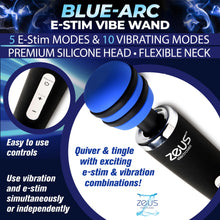 Load image into Gallery viewer, Blue-Arc E-Stim Vibrating Wand
