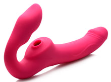 Load image into Gallery viewer, Licking and Vibrating Strapless Strap-On with Remote Control