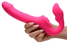 Load image into Gallery viewer, Licking and Vibrating Strapless Strap-On with Remote Control