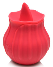 Load image into Gallery viewer, Bloomgasm Wild Violet 10X Silicone Clit Licking Stimulator - Red