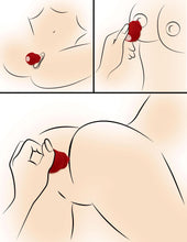 Load image into Gallery viewer, Bloomgasm Wild Violet 10X Silicone Clit Licking Stimulator - Red