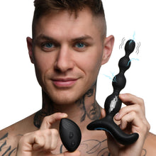 Load image into Gallery viewer, Shock-Beads 80X Vibrating & E-stim Silicone Anal Beads with Remote