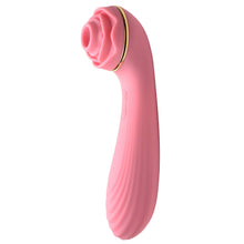 Load image into Gallery viewer, Passion Petals 10X Silicone Suction Rose Vibrator - Pink