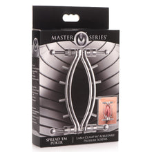 Load image into Gallery viewer, Spread Em Stainless Steel Poker Labia Clamp with Adjustable Pressure Screws