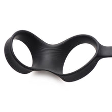 Load image into Gallery viewer, 10X Inflatable and Vibrating Prostate Plug with Cock and Ball Ring