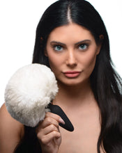 Load image into Gallery viewer, Large Anal Plug with Interchangeable Bunny Tail - White