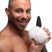 Load image into Gallery viewer, Large Anal Plug with Interchangeable Bunny Tail - White