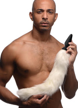Load image into Gallery viewer, Large Anal Plug with Interchangeable Fox Tail - White