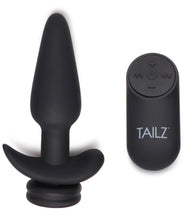 Load image into Gallery viewer, Small Vibrating Anal Plug with Interchangeable Bunny Tail - White