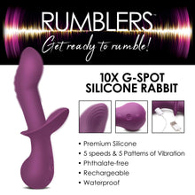 Load image into Gallery viewer, 10X G-Spot Silicone Vibrator