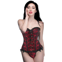 Load image into Gallery viewer, Scarlet Seduction Lace-up Corset and Thong - Large