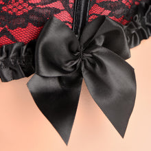Load image into Gallery viewer, Scarlet Seduction Lace-up Corset and Thong - Large