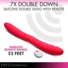 Load image into Gallery viewer, 7X Double Down Silicone Double Dildo with Remote
