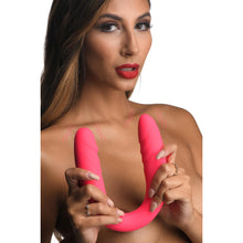 Load image into Gallery viewer, 7X Double Down Silicone Double Dildo with Remote
