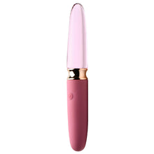 Load image into Gallery viewer, 10X Rosé Dual Ended Smooth Silicone and Glass Vibrator