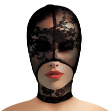 Load image into Gallery viewer, Lace Seduction Bondage Hood