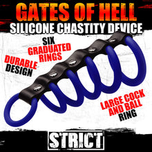 Load image into Gallery viewer, Silicone Gates of Hell Chastity Device