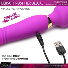 Load image into Gallery viewer, Ultra Thrust-Her Deluxe Thrusting and Vibrating Silicone Wand