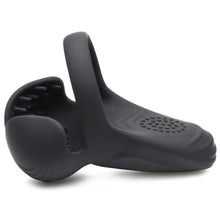 Load image into Gallery viewer, 10X Vibrating Silicone Cock Ring with Taint Stim and Remote