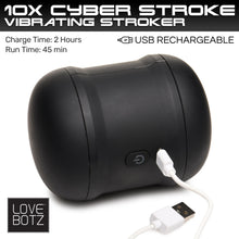 Load image into Gallery viewer, 10X Cyber Stroke Vibrating Masturbator