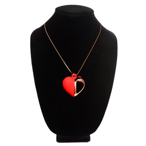 10X Vibrating Silicone Heart Necklace-7