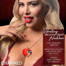 Load image into Gallery viewer, 10X Vibrating Silicone Heart Necklace-1