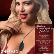 Load image into Gallery viewer, 10X Vibrating Silicone Teardrop Necklace-2