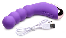 Load image into Gallery viewer, 50X Silicone Beaded Vibrator - Purple