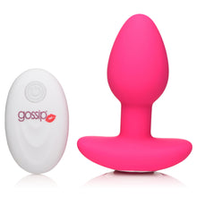 Load image into Gallery viewer, 10X Pop Rocker Vibrating Silicone Plug with Remote - Magenta