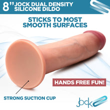 Load image into Gallery viewer, Jock Light Dual Density Silicone Dildo - 8 inch
