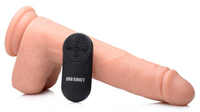Load image into Gallery viewer, Vibrating & Thrusting Remote Control Silicone Dildo - 10 Inch