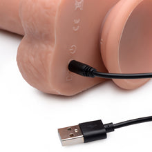 Load image into Gallery viewer, Vibrating & Thrusting Remote Control Silicone Dildo - 10 Inch