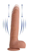 Load image into Gallery viewer, Vibrating & Thrusting Remote Control Silicone Dildo - 10 Inch