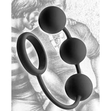 Load image into Gallery viewer, Tom of Finland Silicone Cock Ring with 3 Weighted Balls