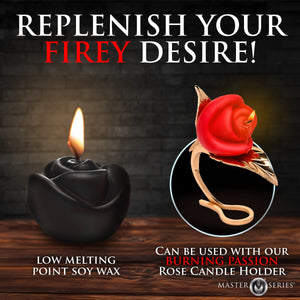 Fire Garden 3pc Rose Candle Set-3