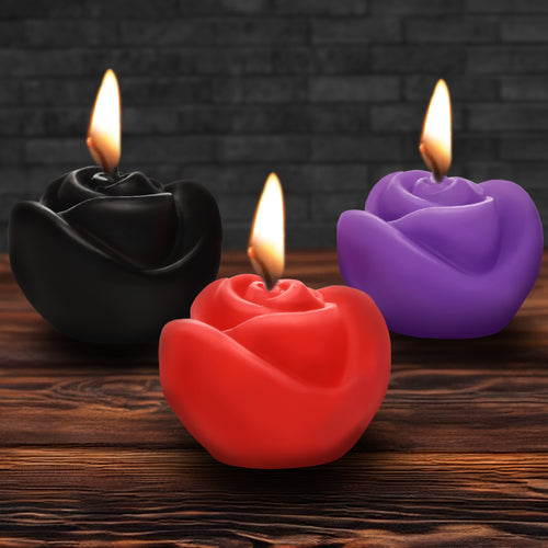 Fire Garden 3pc Rose Candle Set-0